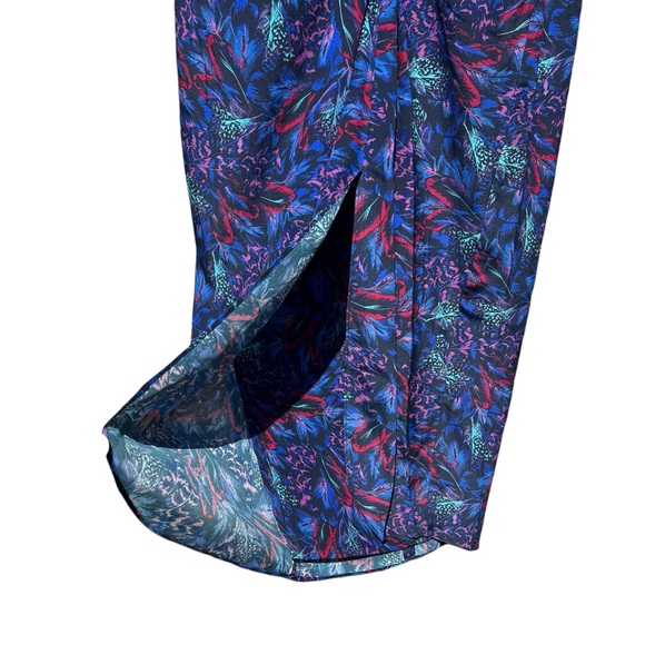 🌻NEW w/tags The Kooples Silk Feather Print Skirt Flowy Designer Size 1 US Small - Picture 6 of 11